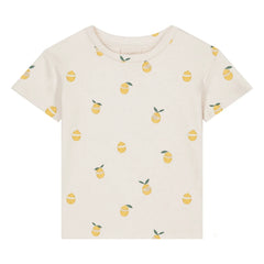 Studio Bohème - Essential Lemons Bio-Baumwoll-T-Shirt | Ecru