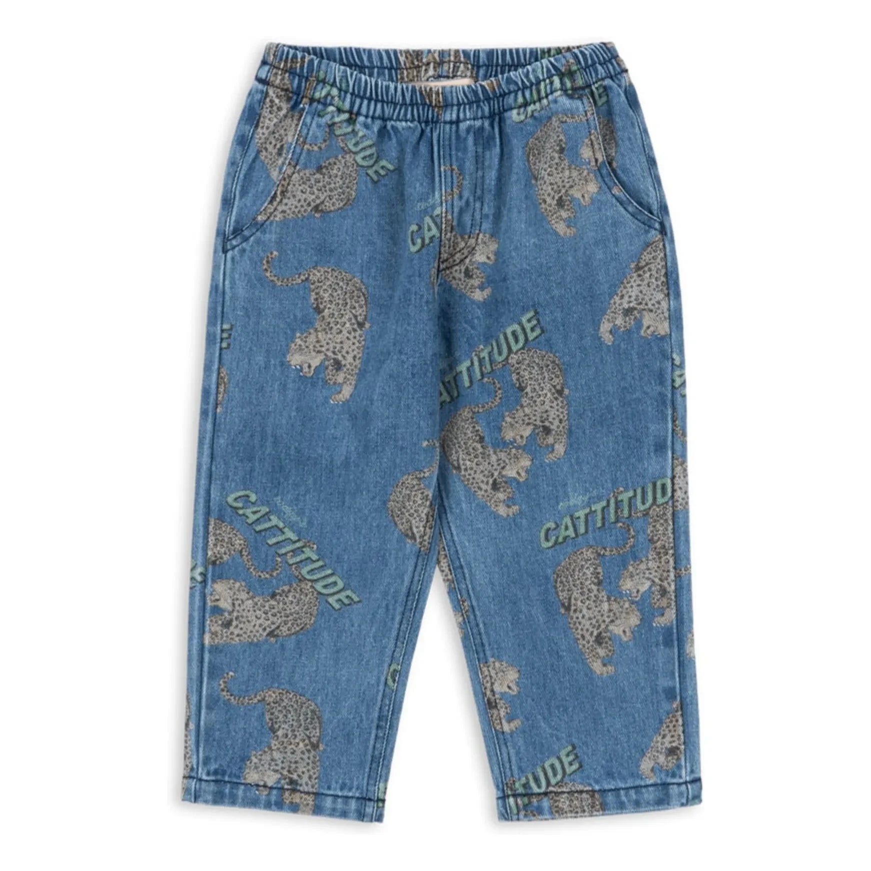 Konges Sløjd - Jeans aus Bio-Baumwolle Cheetahs Magot | Blau