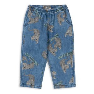 Konges Sløjd - Jeans aus Bio-Baumwolle Cheetahs Magot | Blau