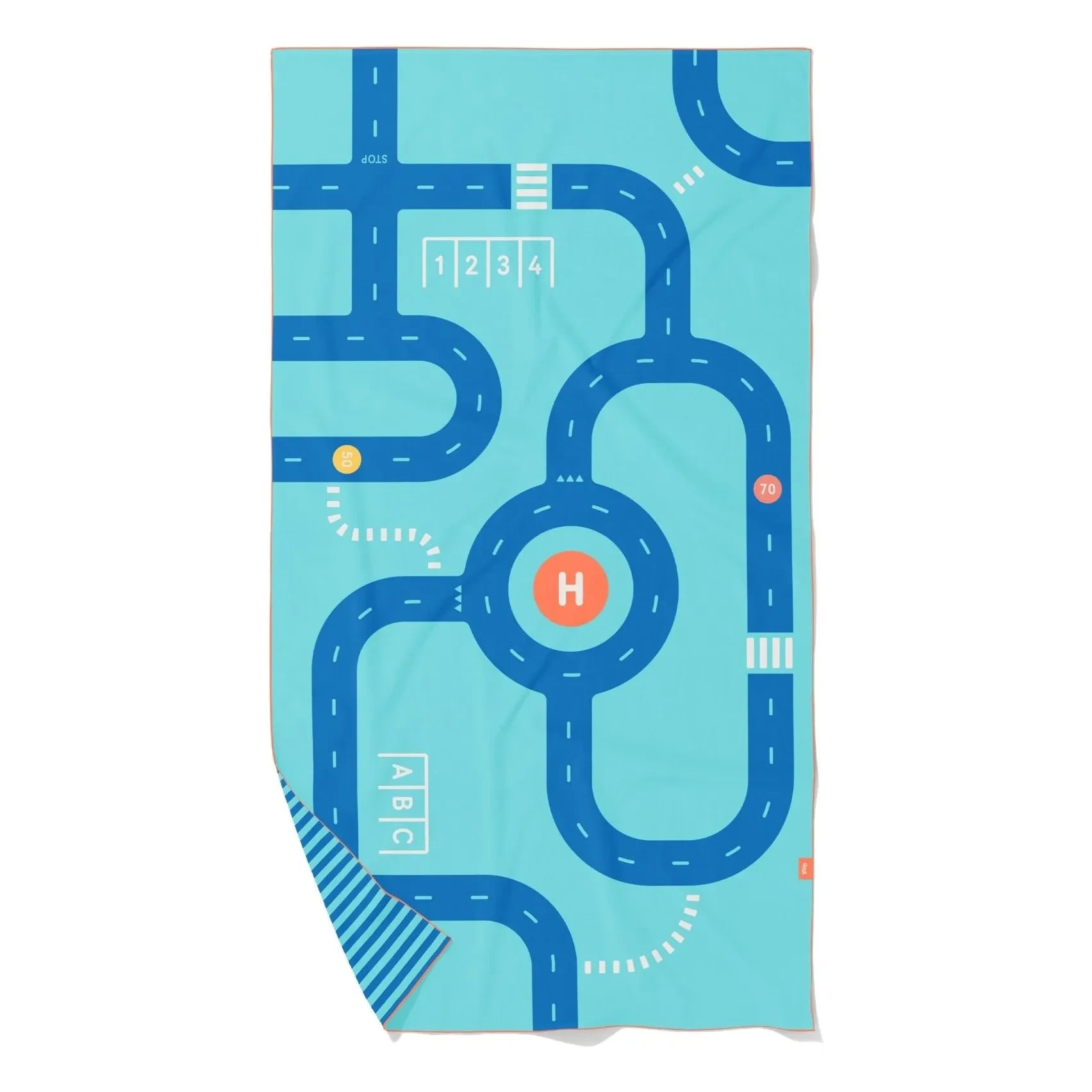 Quut – Circuit Mikrofaser Strandtuch | Blau
