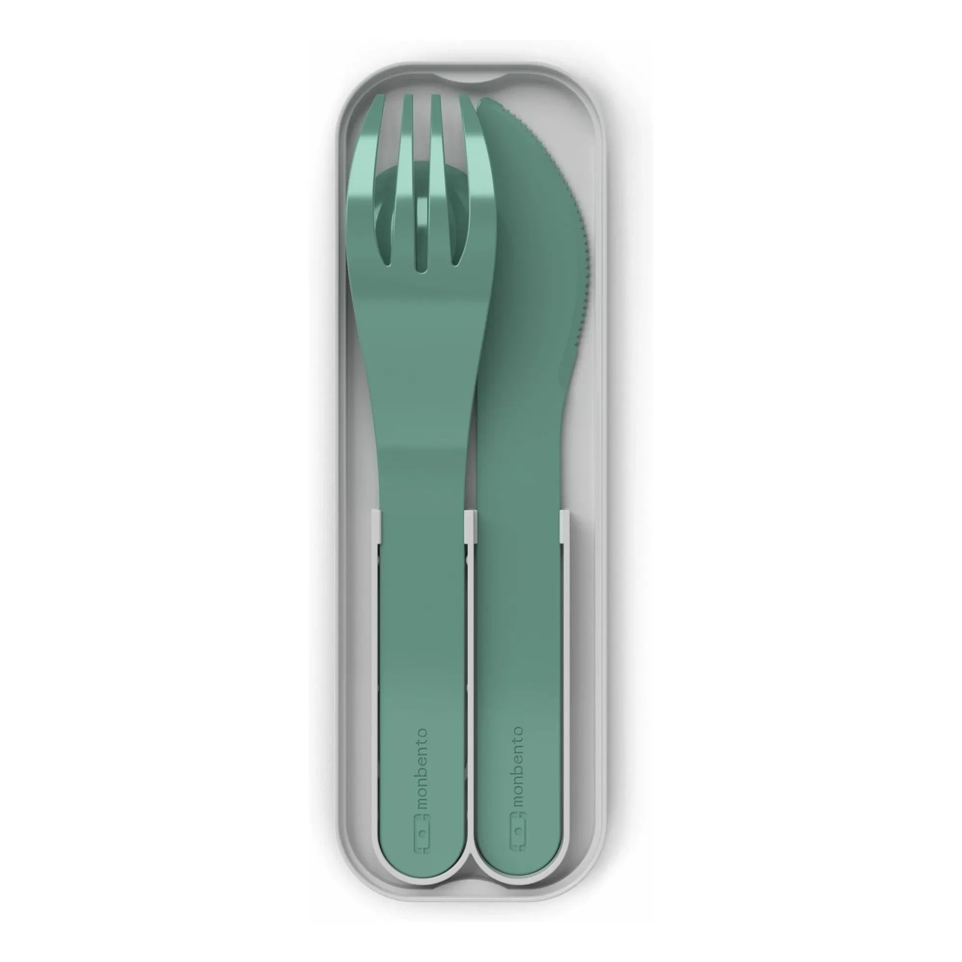 Monbento - MB Pocket Color biologisch abbaubares Besteck | Waldgrün