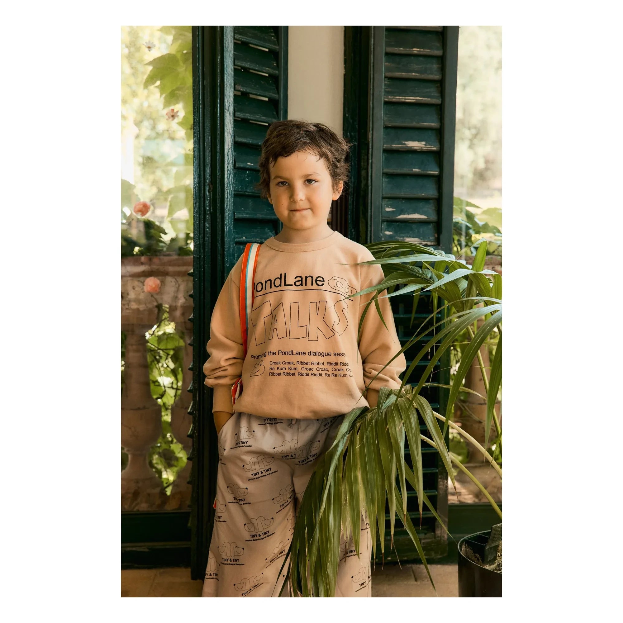 Tinycottons - Flower Sweat Bio-Baumwolle | Blassrosa