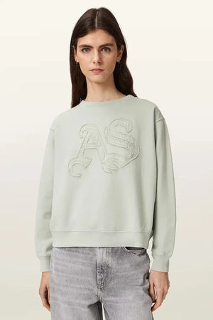 AllSaints kadın pamuklu sweatshirt INSIGNIA