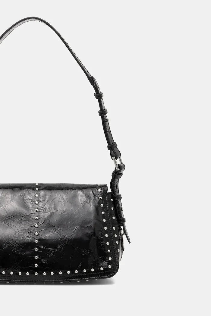 ZADIG&VOLTAIRE LE ZOUZOU VINTAGE PATENT STUDS Deri Çanta