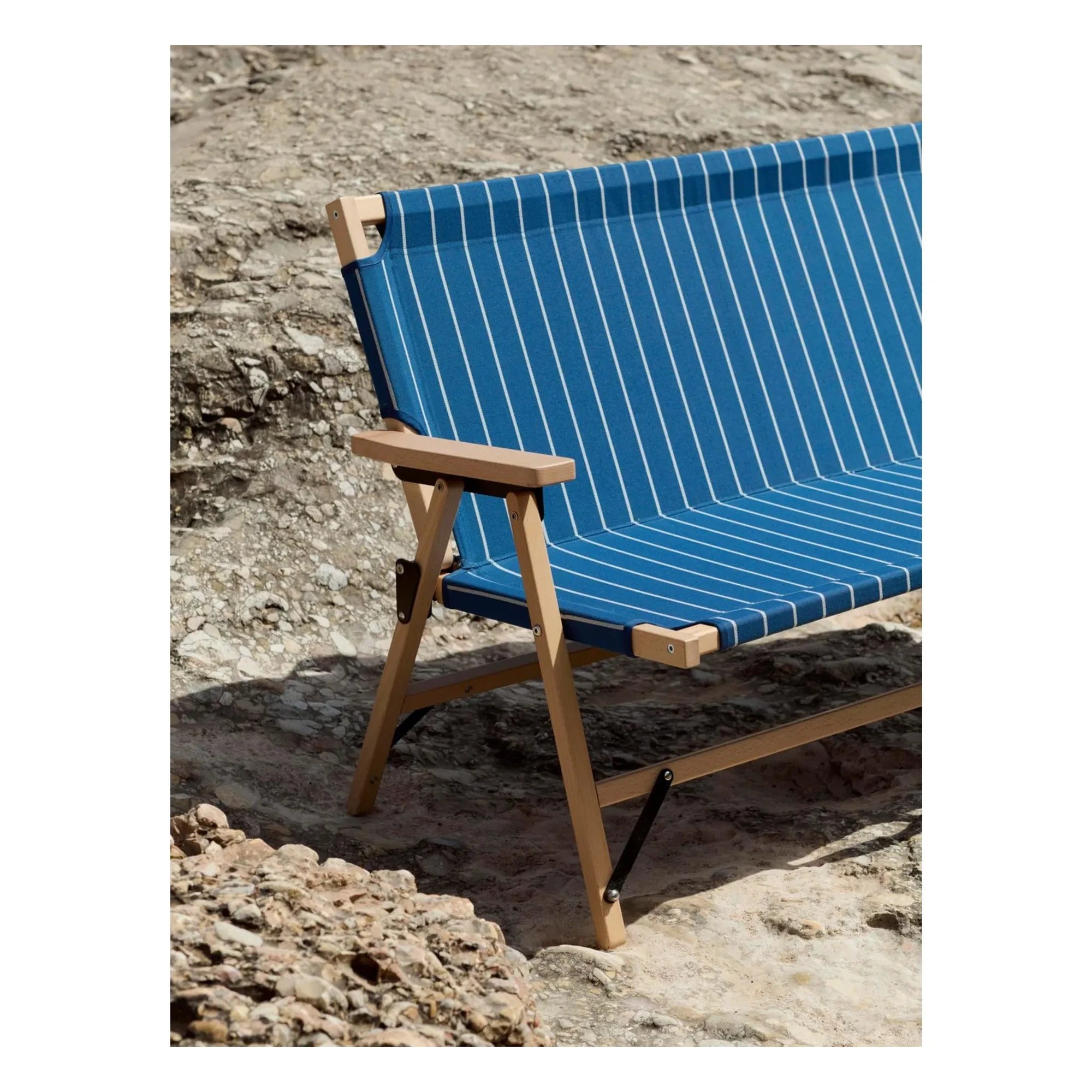Hay - Outdoor Market Klappbank, Jasper Morrison | Blau