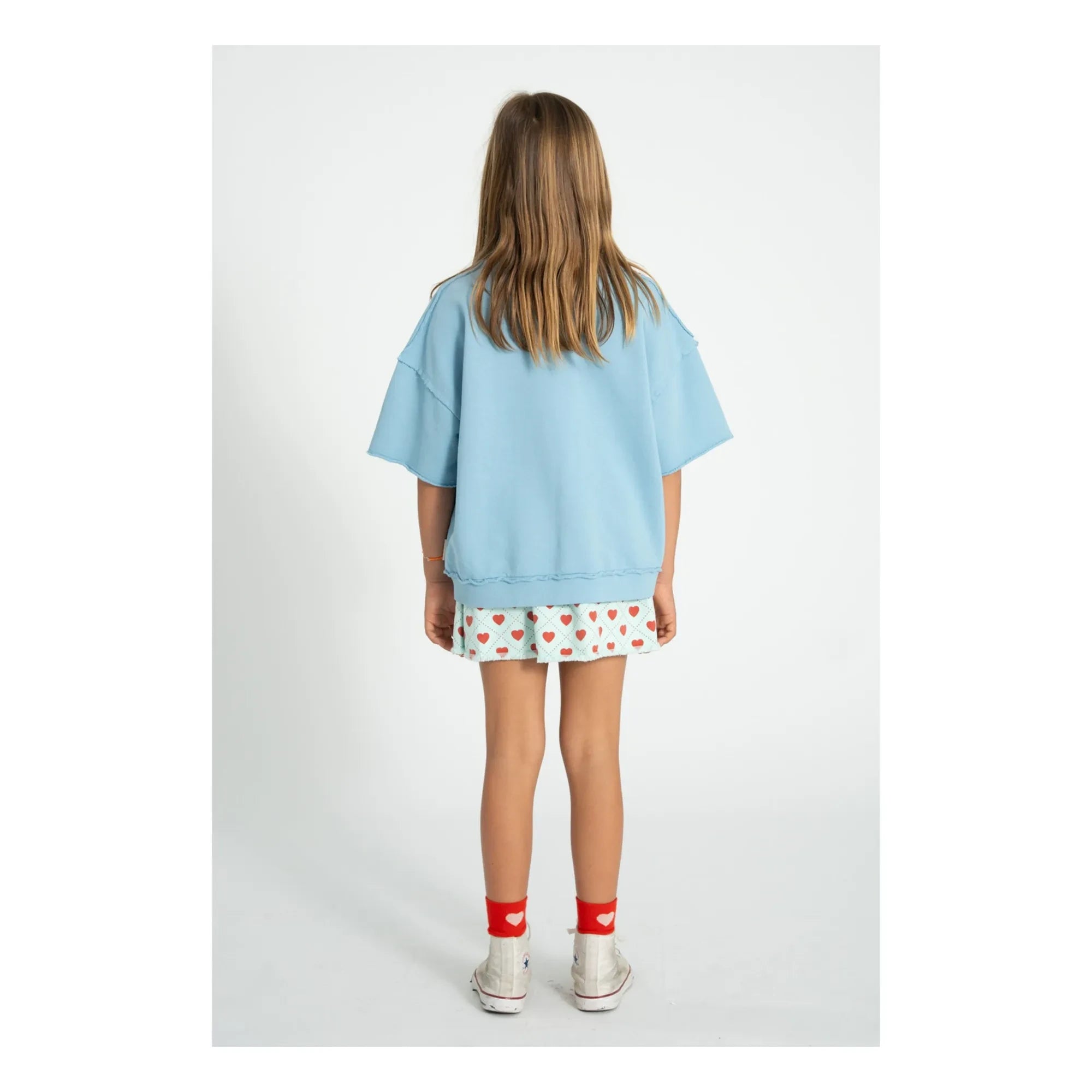 Piupiuchick - Hellblauer Twill-Herzrock