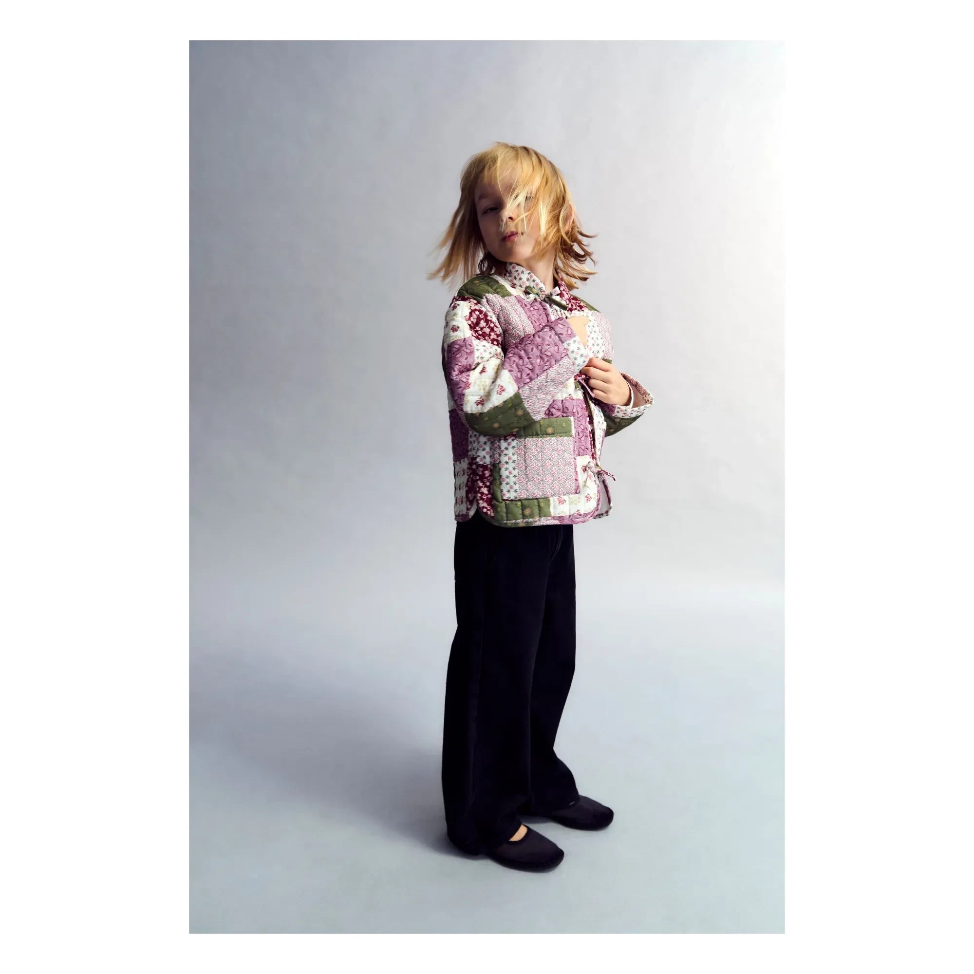 the new society - Melba Patchwork Jacke | Rosa