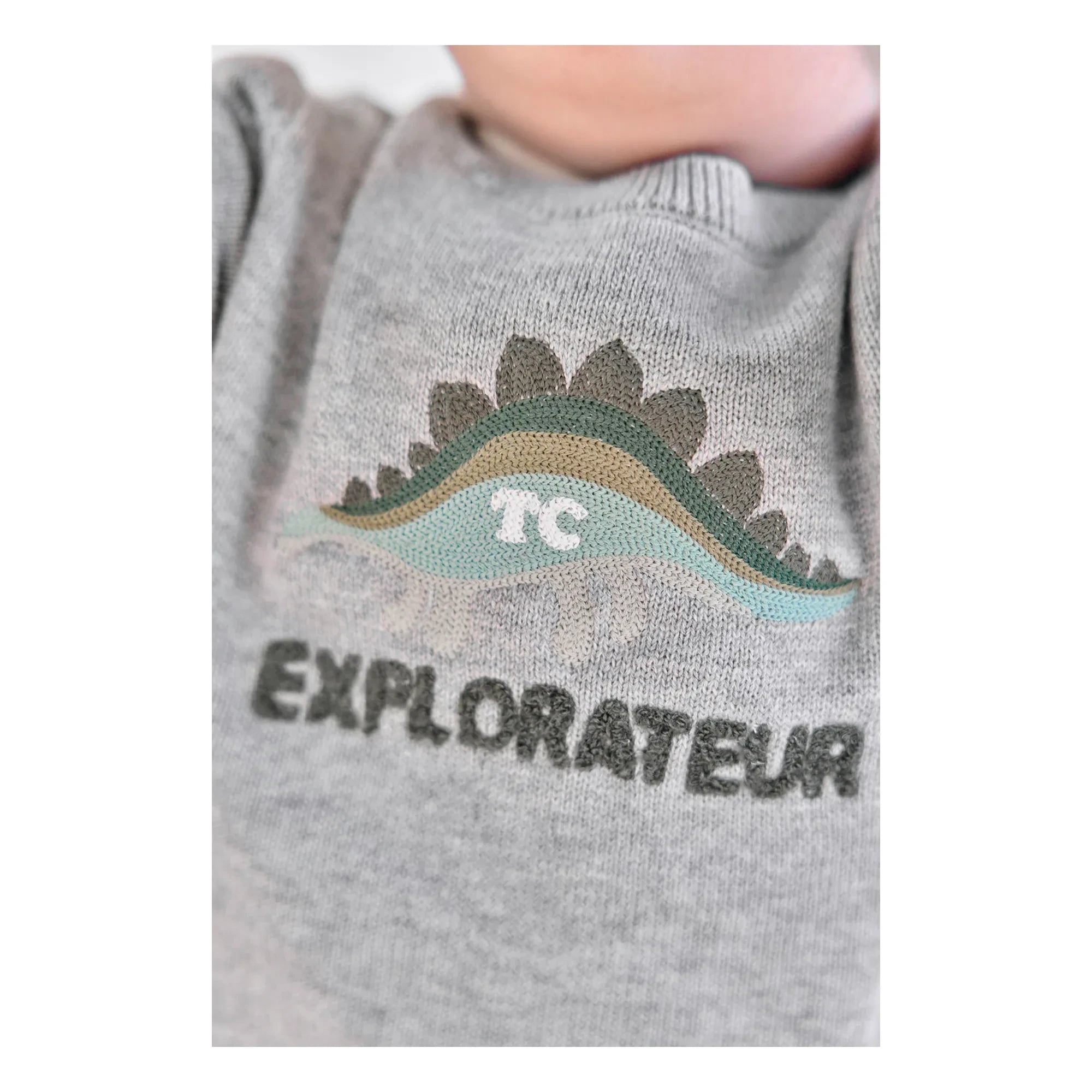 Tartine et Chocolat - Chiné Kaşif-Pullover | Grau