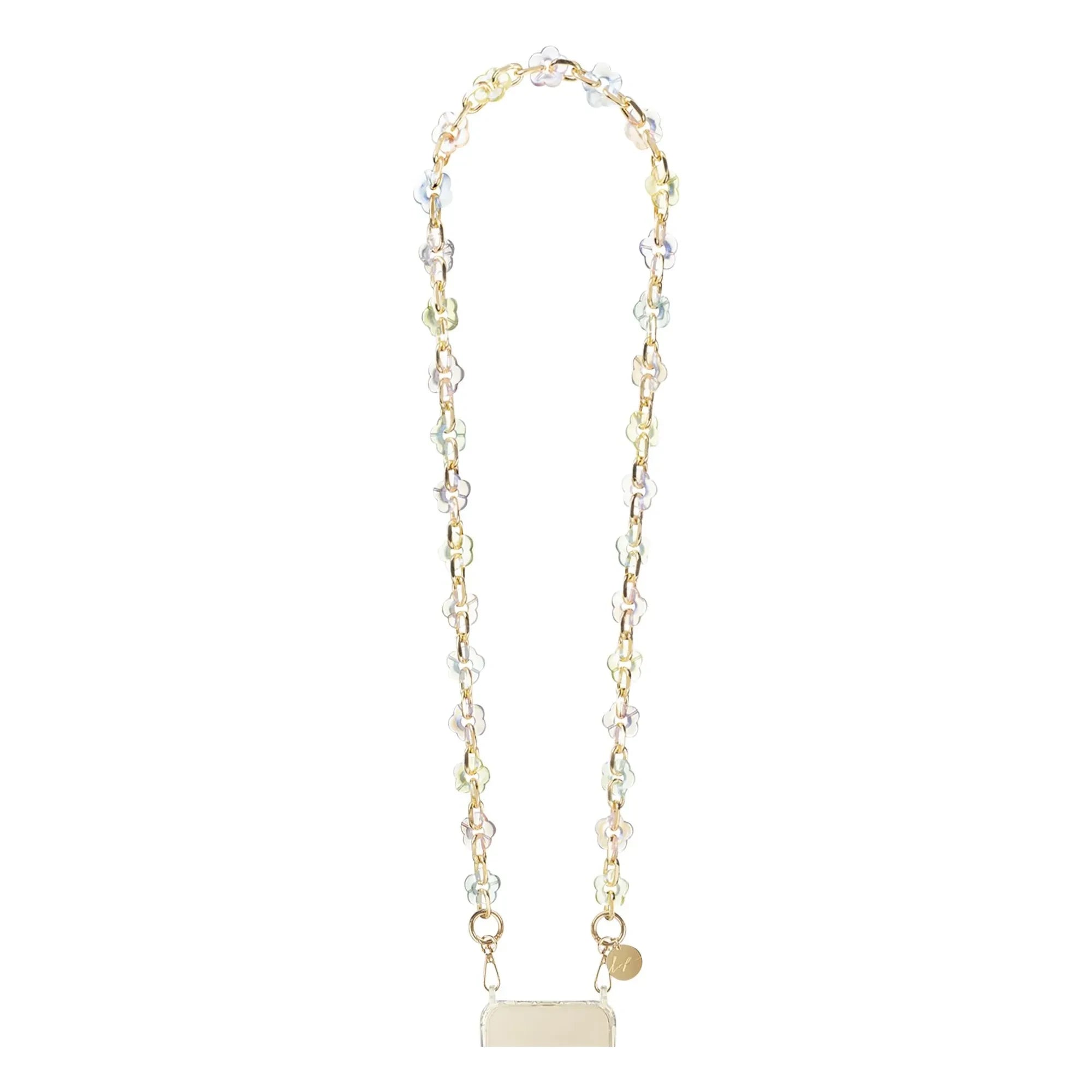 LaCoqueFrançaise - Cassy Holografische 100 cm lange Kette | Transparent