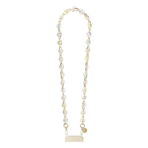 LaCoqueFrançaise - Cassy Holografische 100 cm lange Kette | Transparent