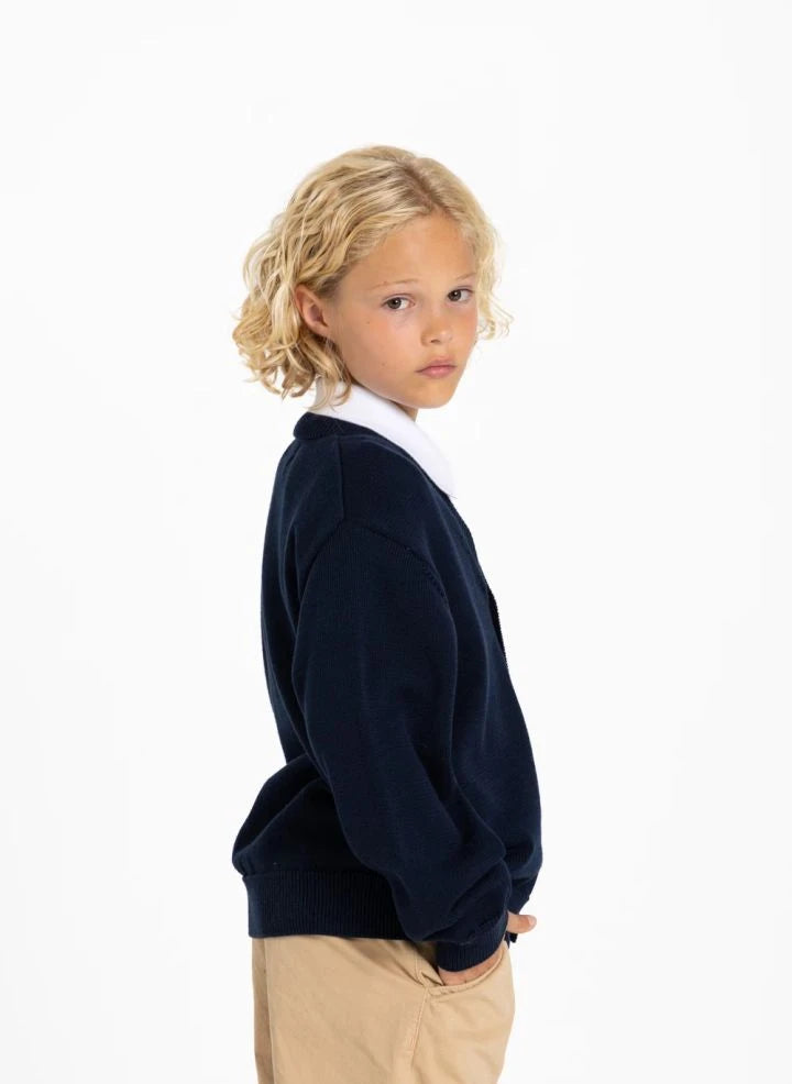 Smallable Kid - Harcourt Organische Baumwolljacke | Marineblau
