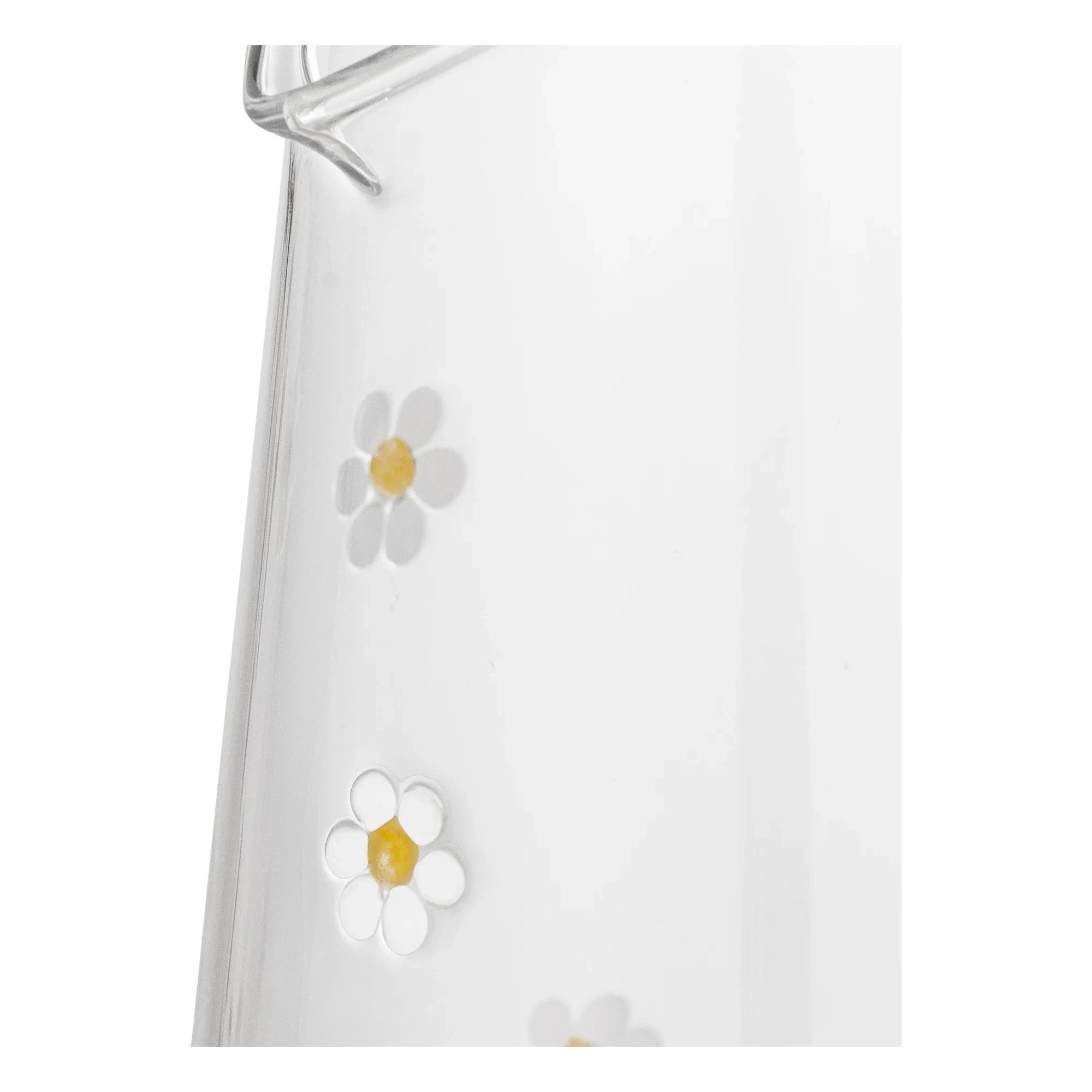 Bloomingville - Buzz Glaskaraffe mit Blumenmotiv