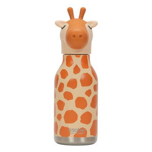 Asobu - Giraffe Edelstahl-Wasserflasche | Orange