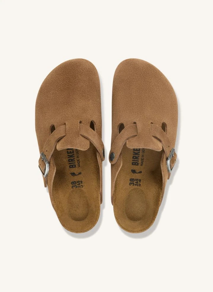 BIRKENSTOCK - Boston Süet Terlikler | Camel