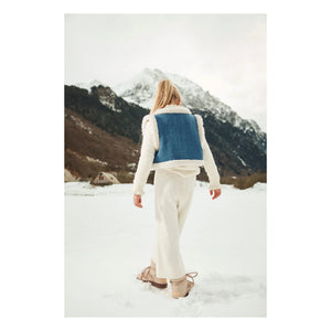 Louise Misha - Wende-Westenjacke aus Kunstpelz Librana | Jeansblau