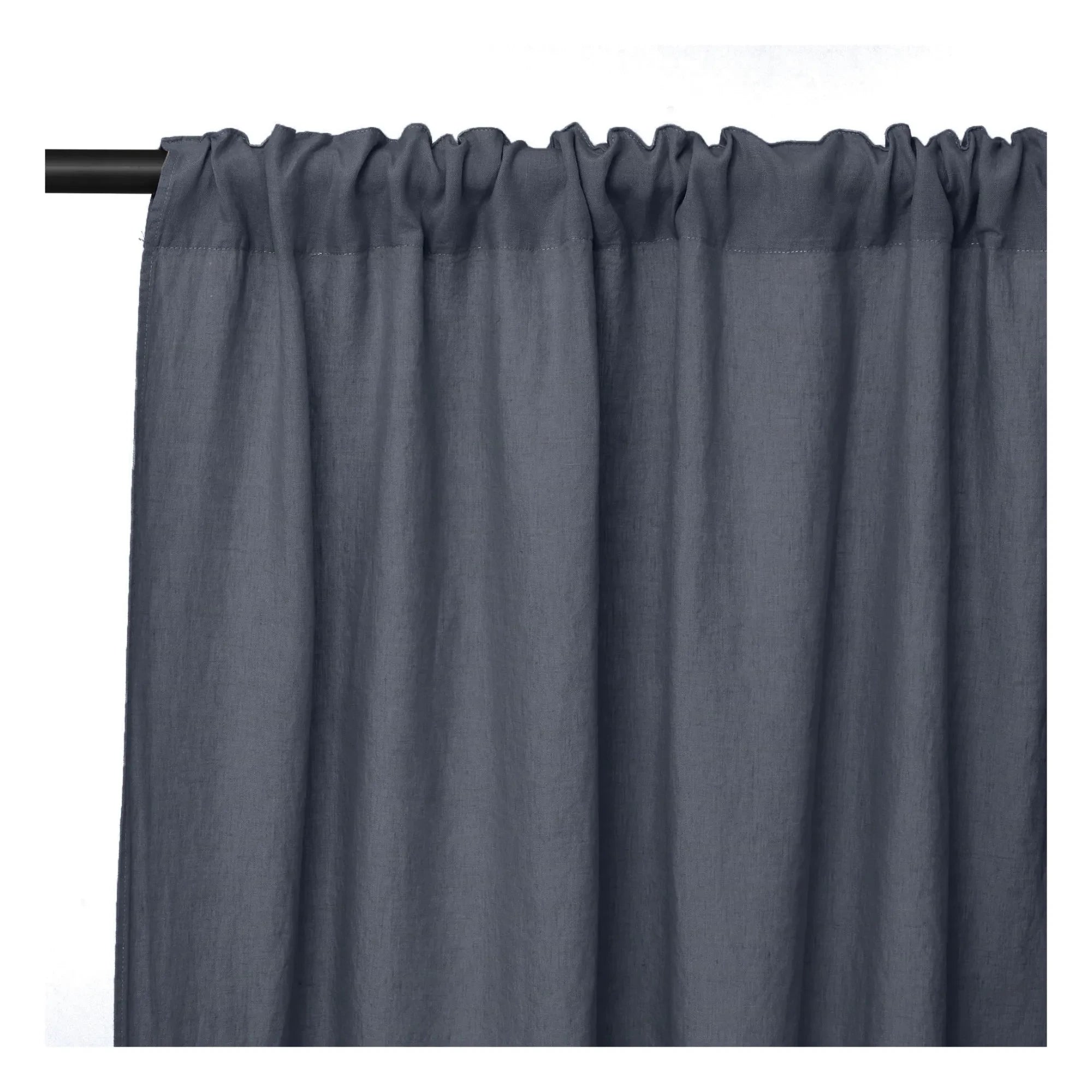 Communauté de biens - Gewaschener Leinenvorhang - 140 x 280 cm | Storm Blue