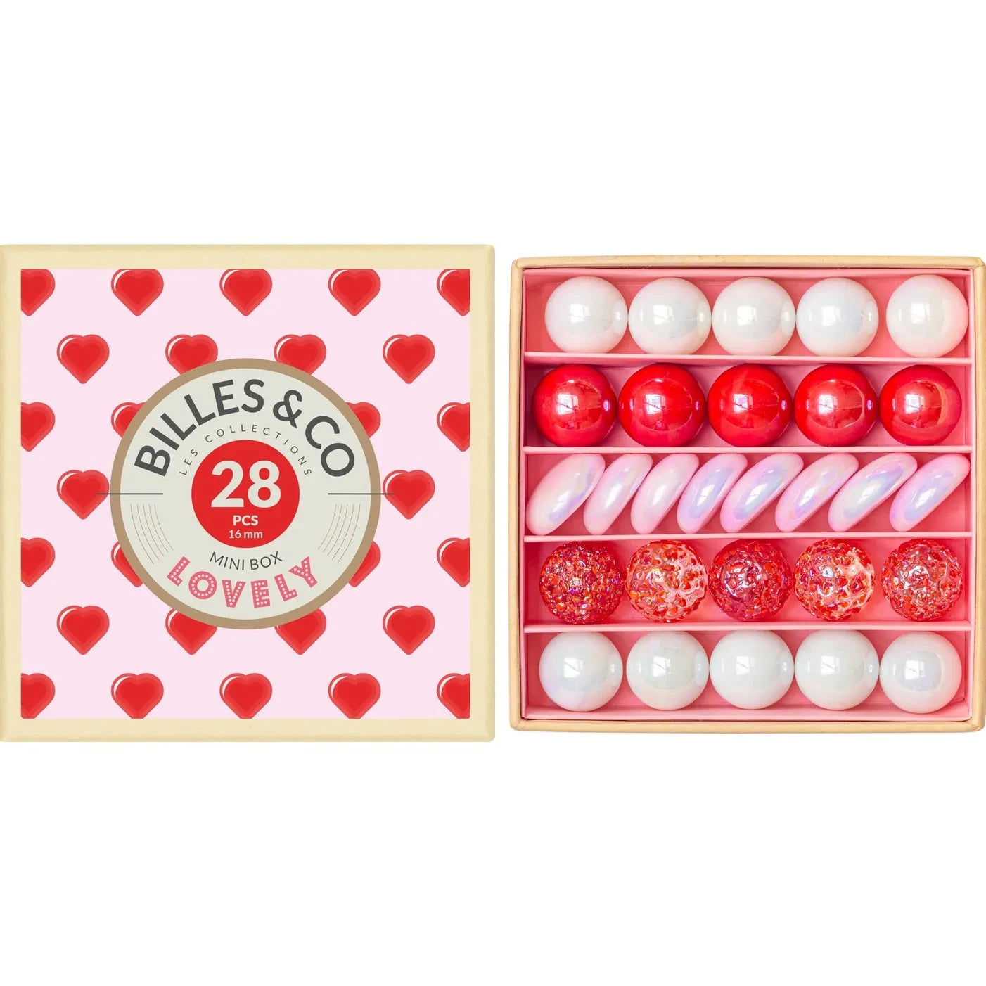 Billes & Co – Niedliches Set – 29 Perlen | Rosa