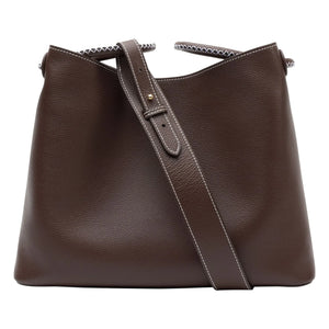 Elleme - Vosges Genarbtes Leder Tasche | Dunkelbraun