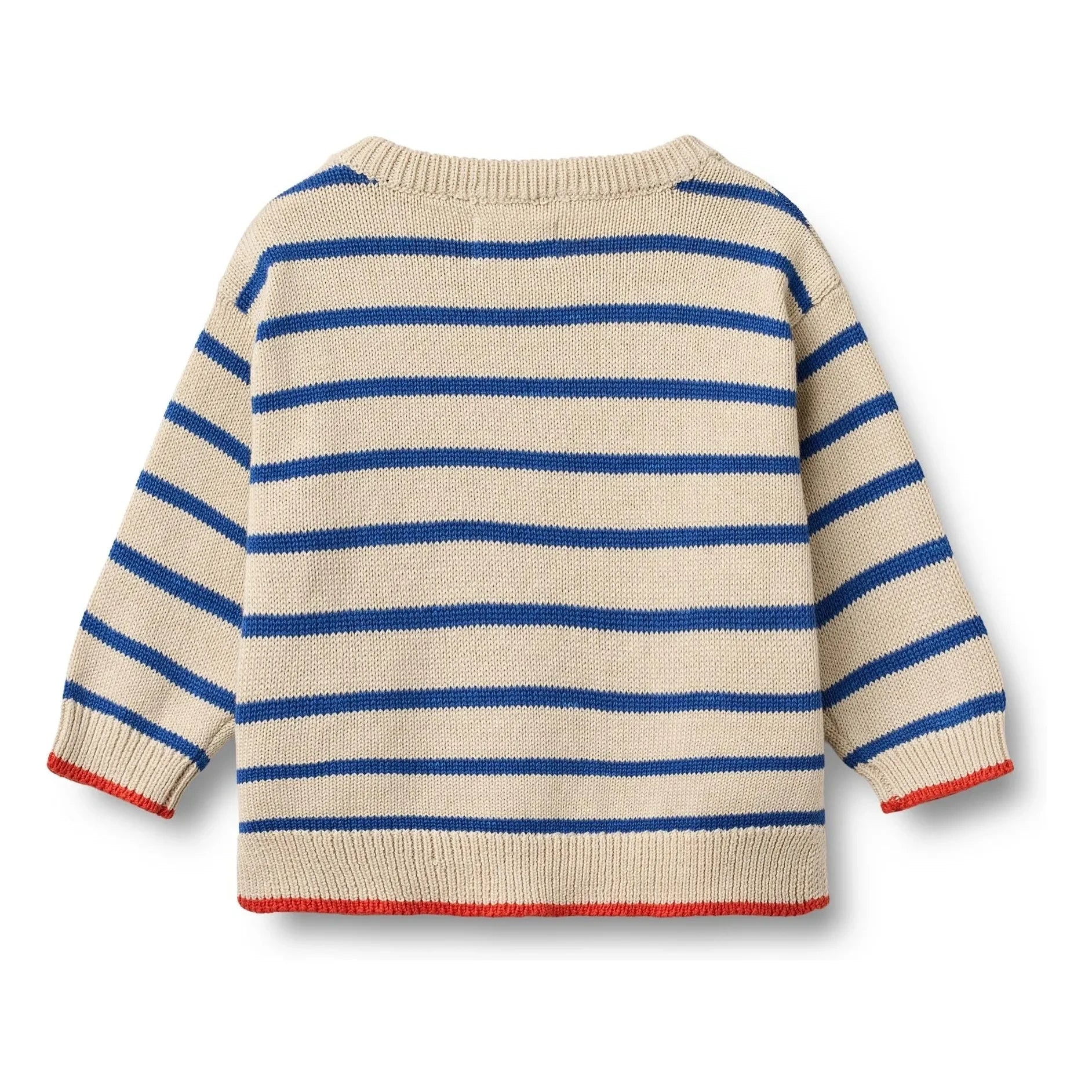 Wheat - Morgan Bio-Baumwoll-Pullover mit Streifenmuster | Blau