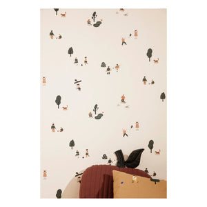 Ferm Living Kids - Park Tapete | Gebrochenes Weiß