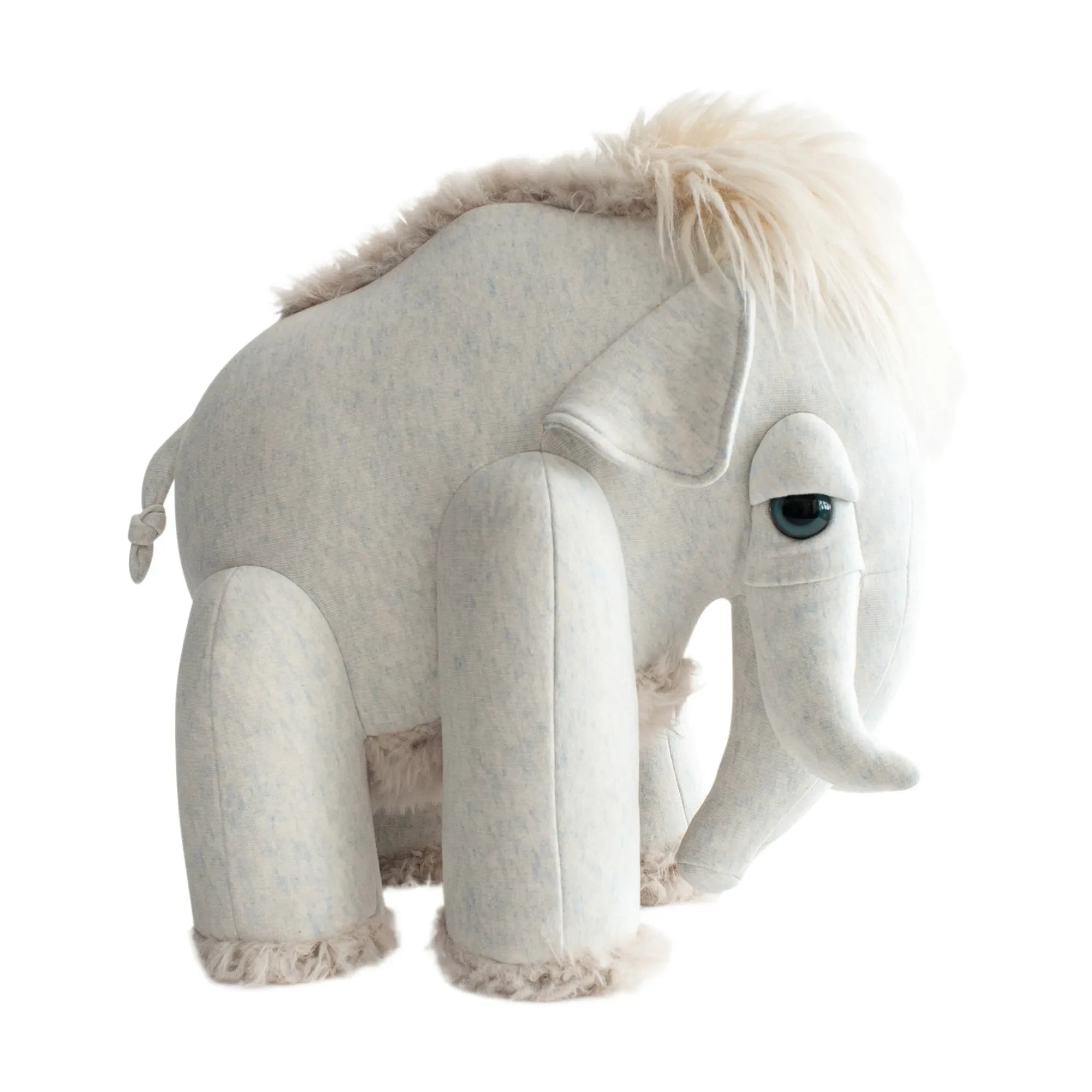 Bigstuffed - Bigstuffed x Smallable Riesen-Mammut Kuscheltier - 45 cm | Hellgrau