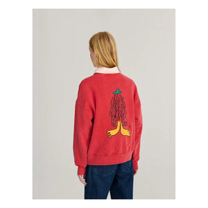 Bobo Choses – Hidden Monster Sweatshirt aus Bio-Baumwolle | Rot