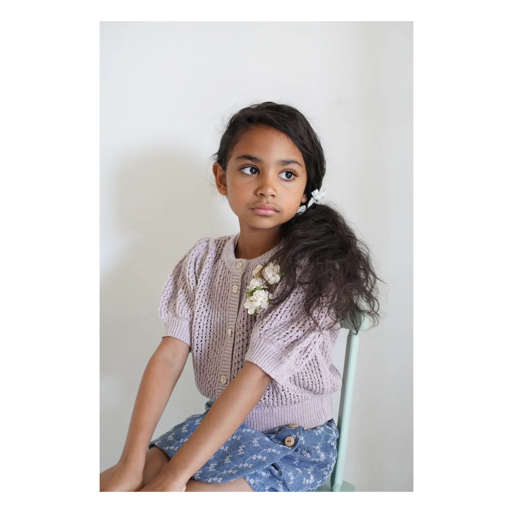 Soor Ploom - Olivfarbener Denim-Minirock | Blau