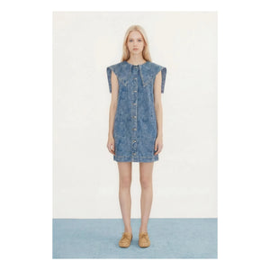 The Tiny Big Sister - Jeans-Baumwollkleid | Denim-Blau