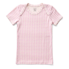 Soor Ploom - Baby Vichy Bio-Baumwoll-T-Shirt | Rosa