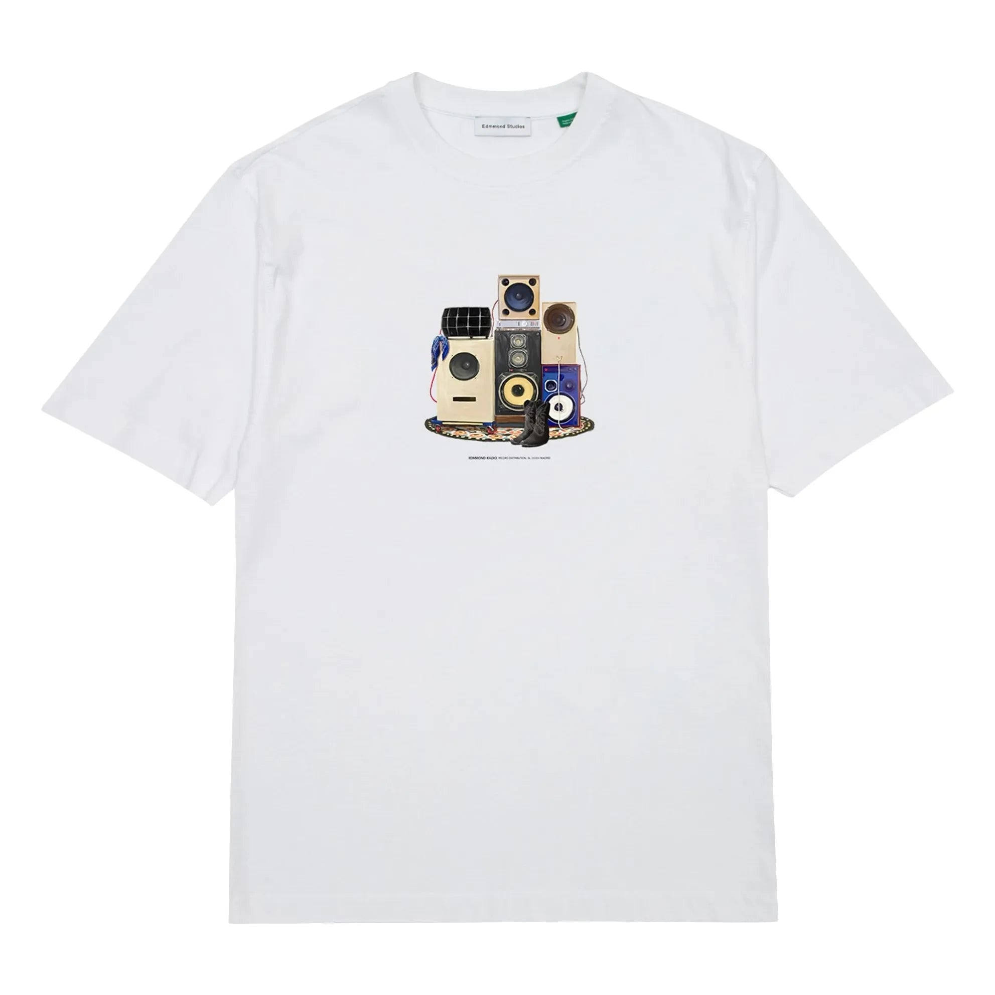 Edmmond Studios - Coton Sound System T-Shirt | Weiß