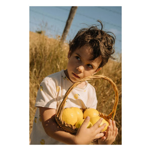Studio Bohème - Essential Lemons Bio-Baumwoll-T-Shirt | Ecru