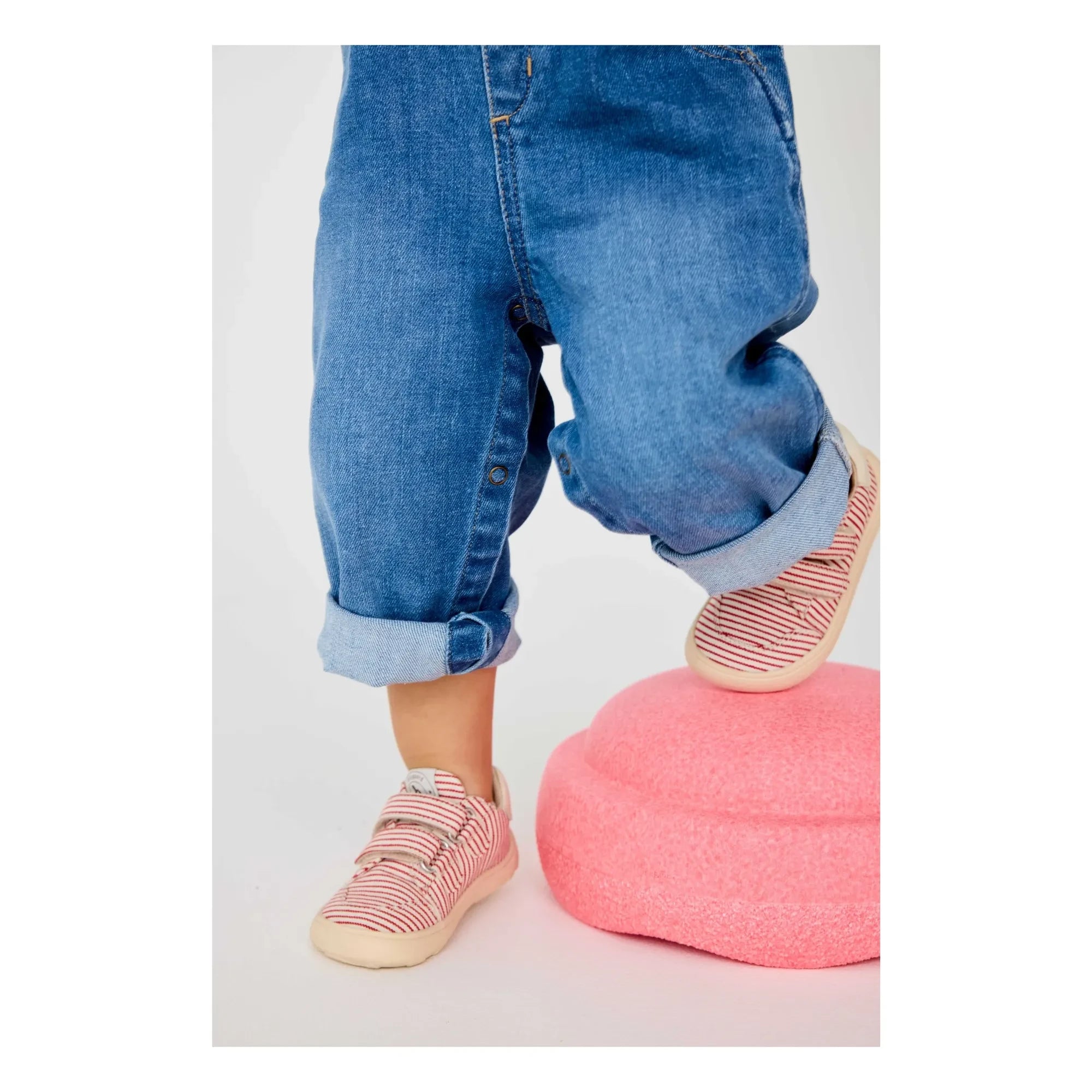 bisgaard - Gestreifte Kratz-Sneaker | Rot