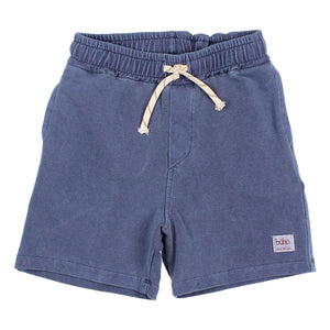 Búho – Bermudashorts aus Bio-Baumwollfleece | Marineblau