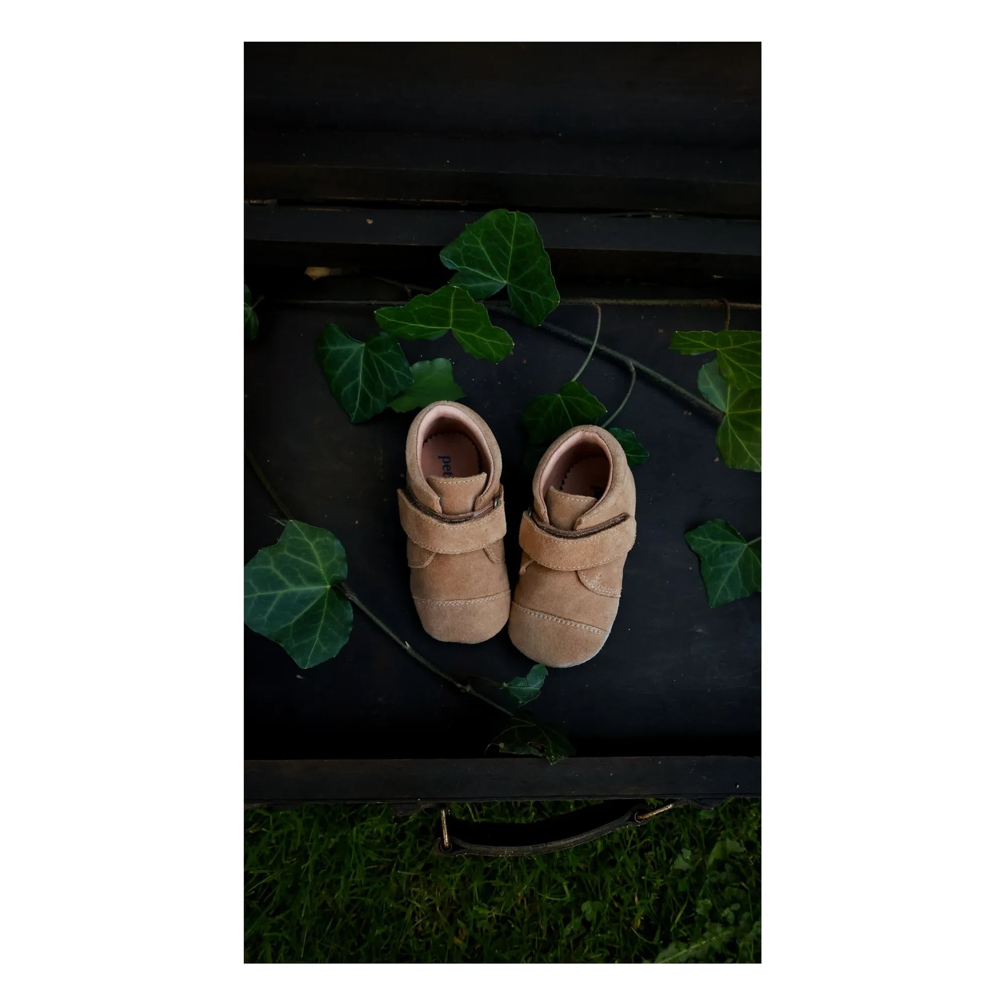 Petit Nord - Gestreifte Hausschuhe | Beige