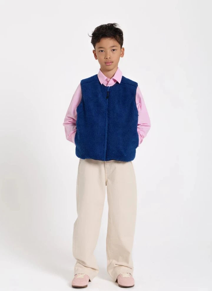 Finger in the nose - Peasy Sherpa ärmellose Jacke | Königsblau