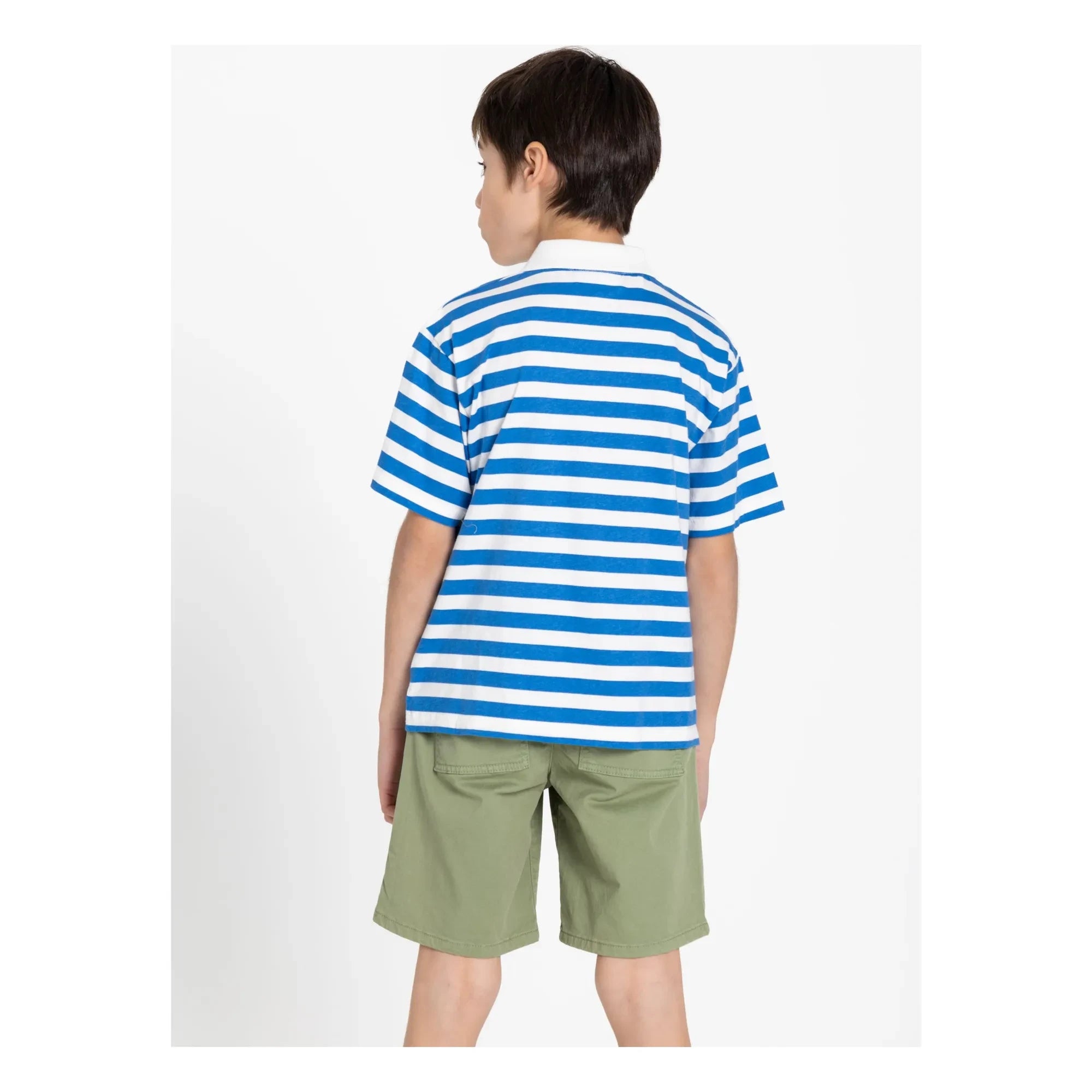 Smallable Kid - Tilo Gestreiftes Poloshirt aus Bio-Baumwolle | Königsblau