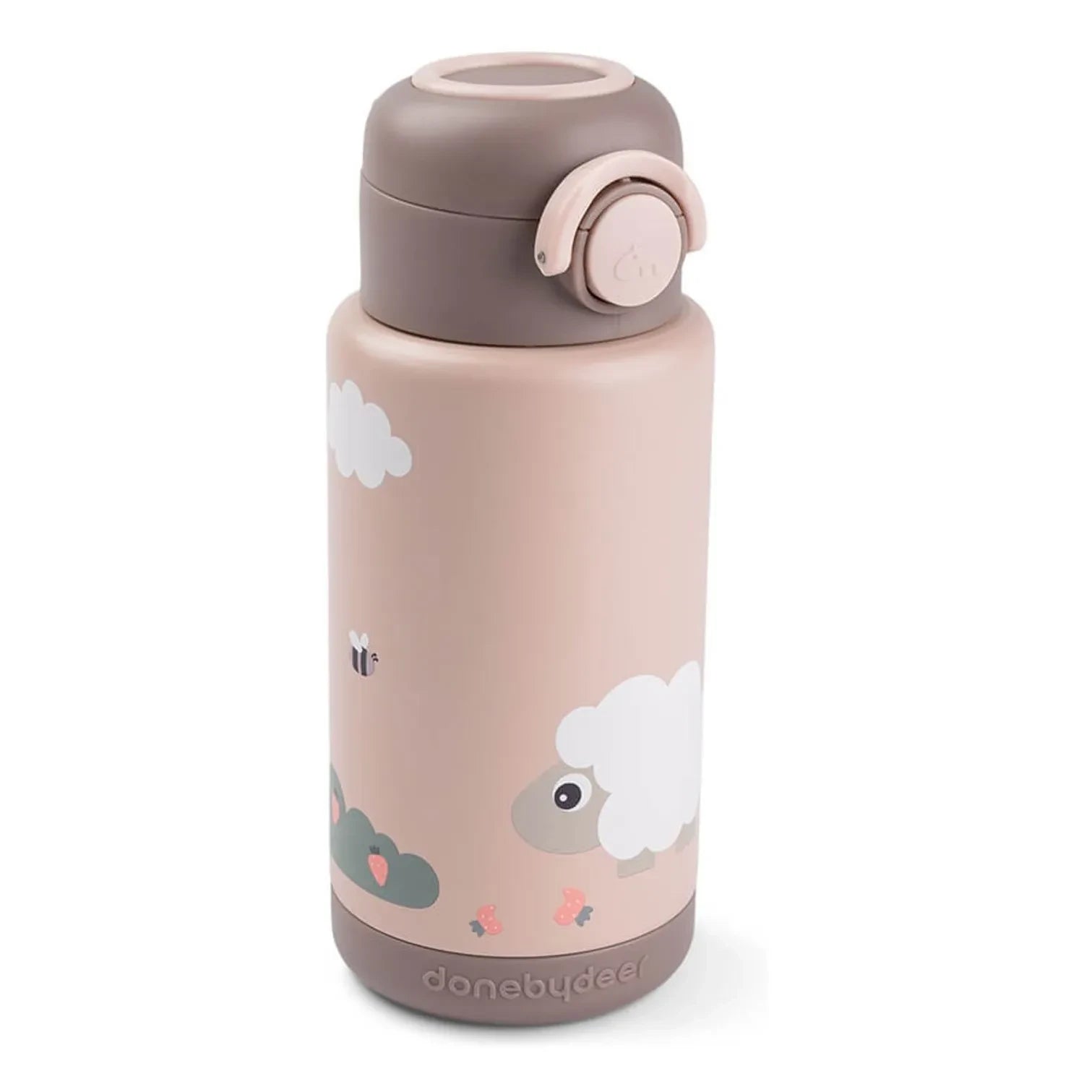 Done by deer - Tiny Farm Thermos Wasserflasche | Rosa