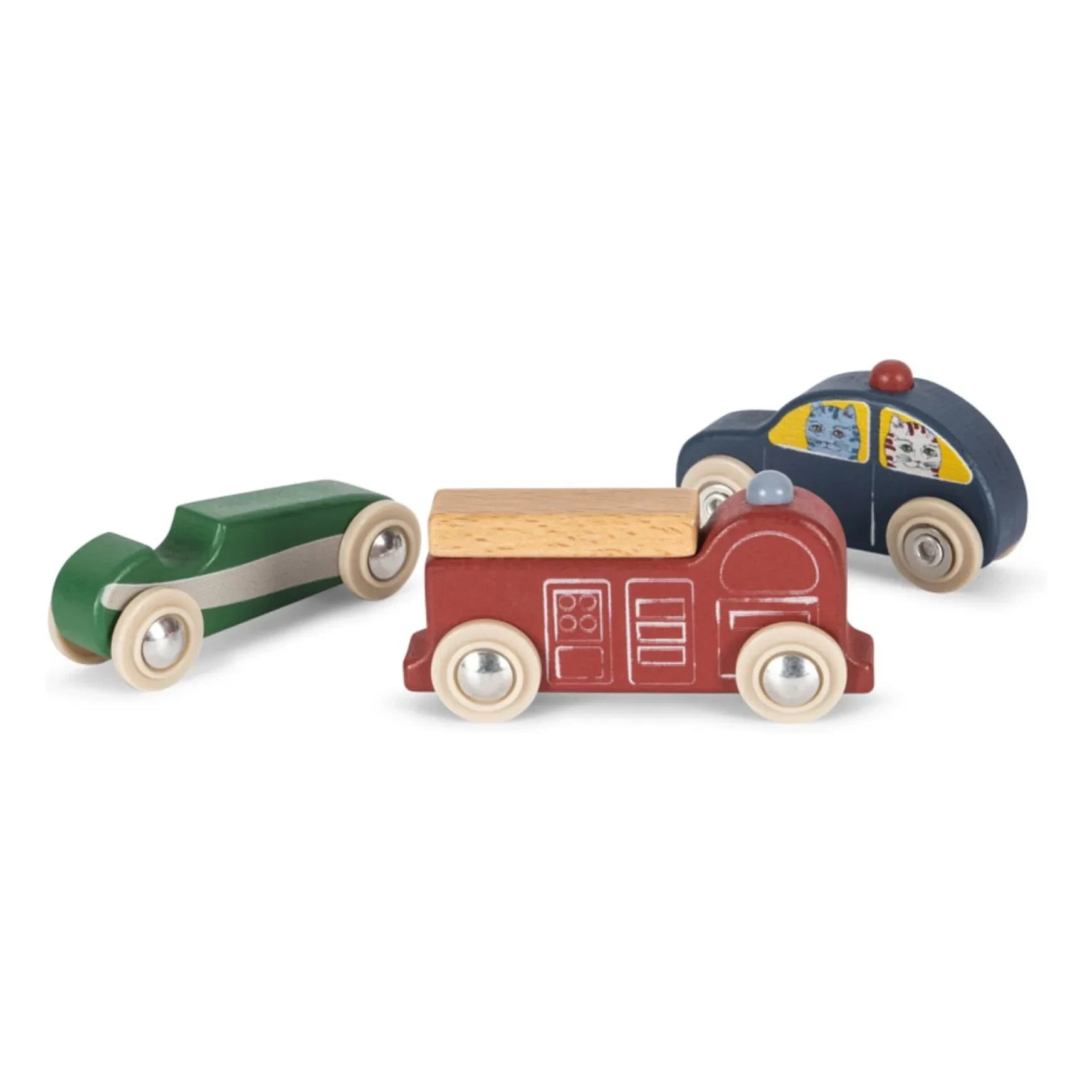 Konges Sløjd - FSC Holzautos - 9er-Set