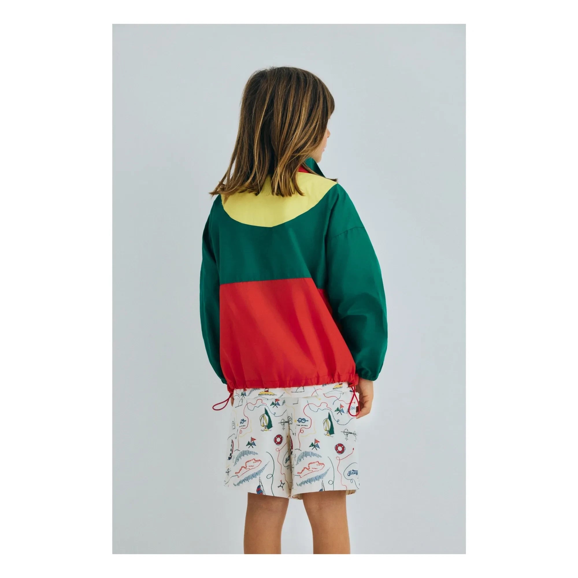 the new society - Pansy Colorblock Jacke | Grün