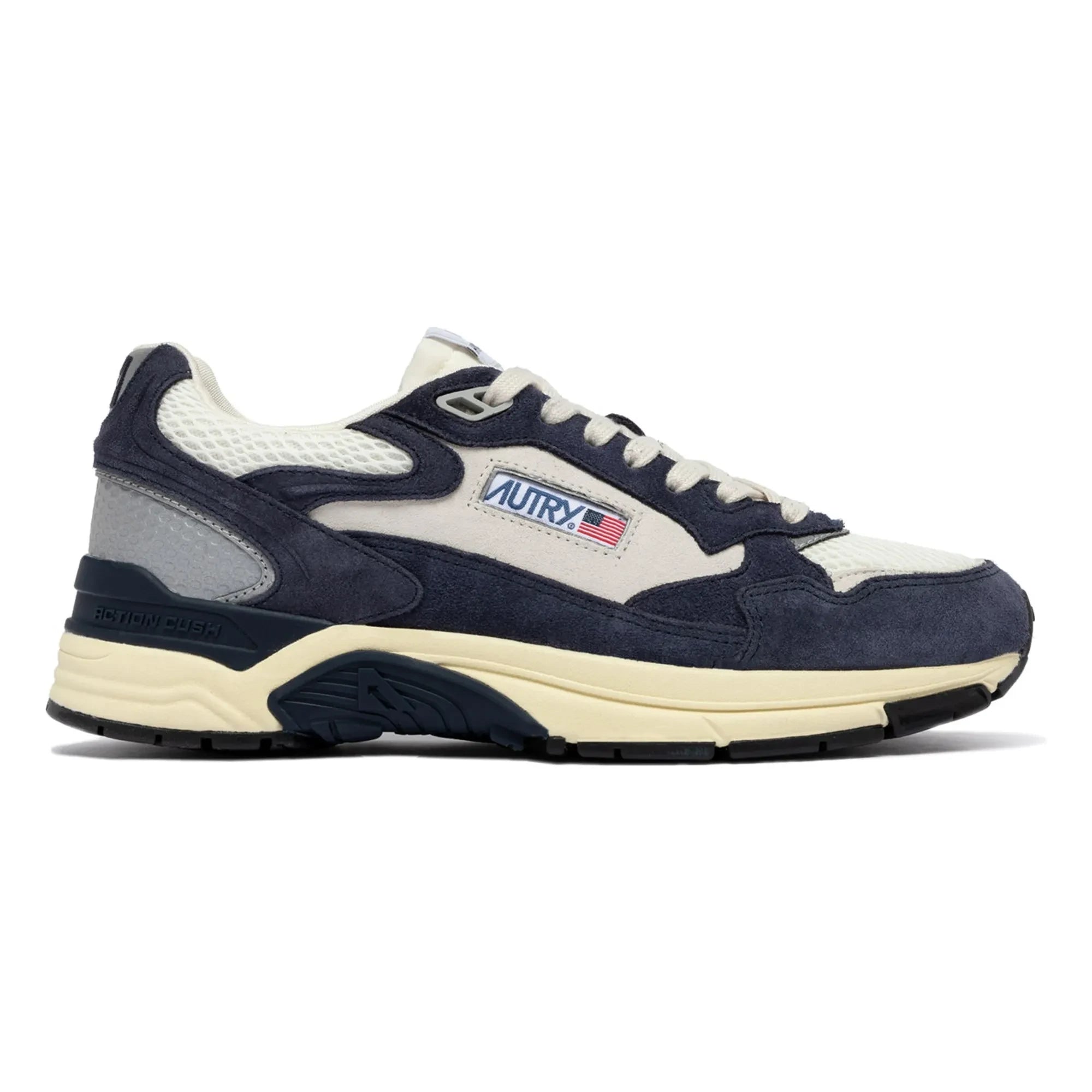 Autry - Hyperway Zweifarbige Sneaker aus Wildleder | Marineblau
