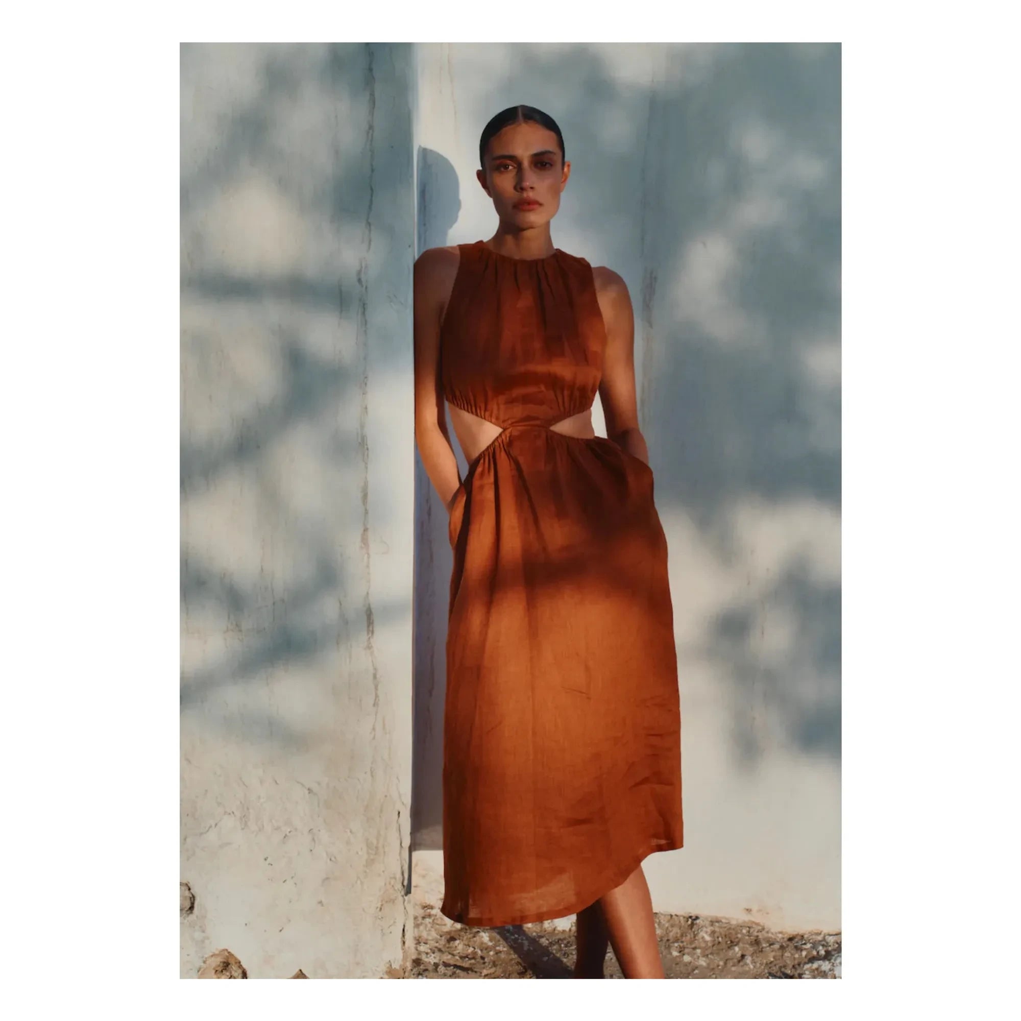 Vanessa Sposi - Kleid mit Cut-Outs | Schokolade