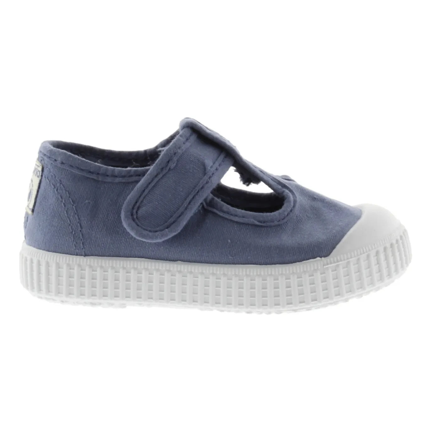 Victoria - Lona Klettverschluss-Sneaker-Sandalen | Blau