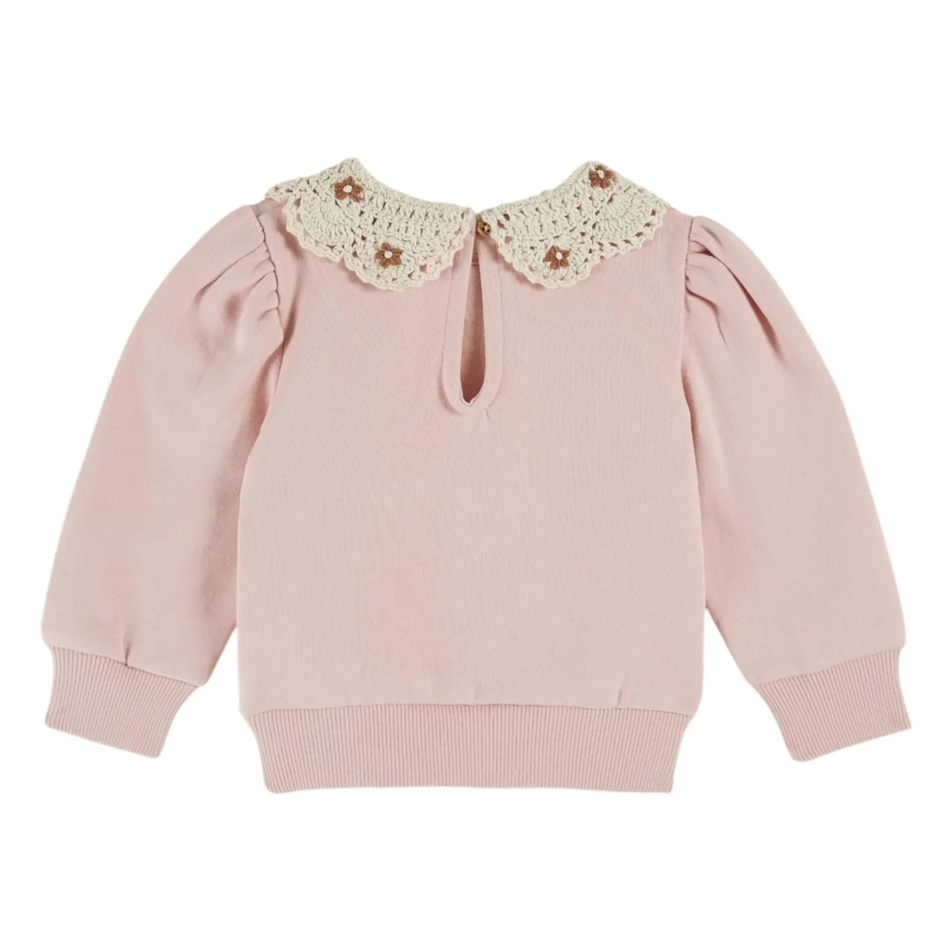 Emile et Ida - Claudine Yaka Sweatshirt Bio-Baumwolle | Rosa