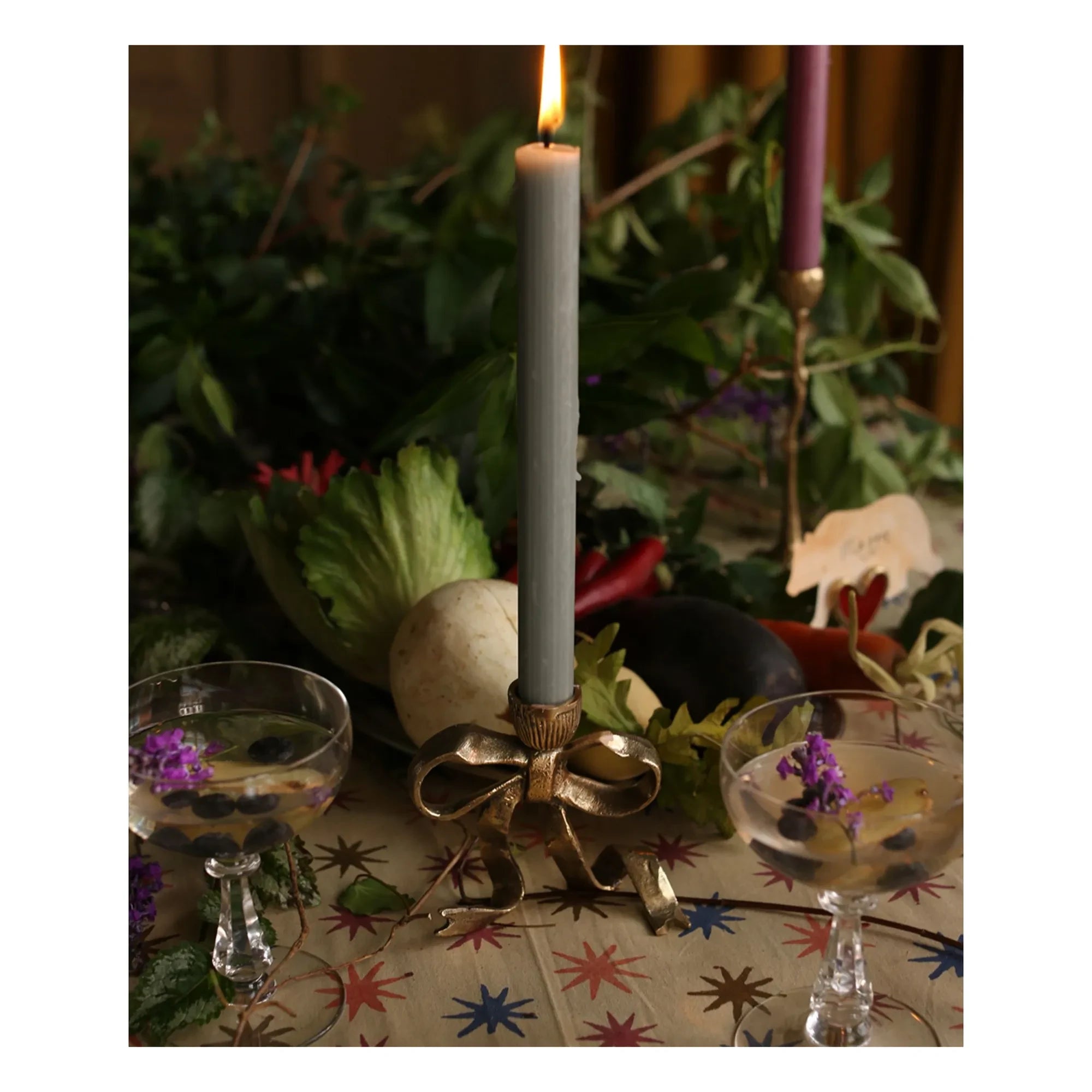 Doing Goods - Riley Ribbon Messing Kerzenhalter | Gold