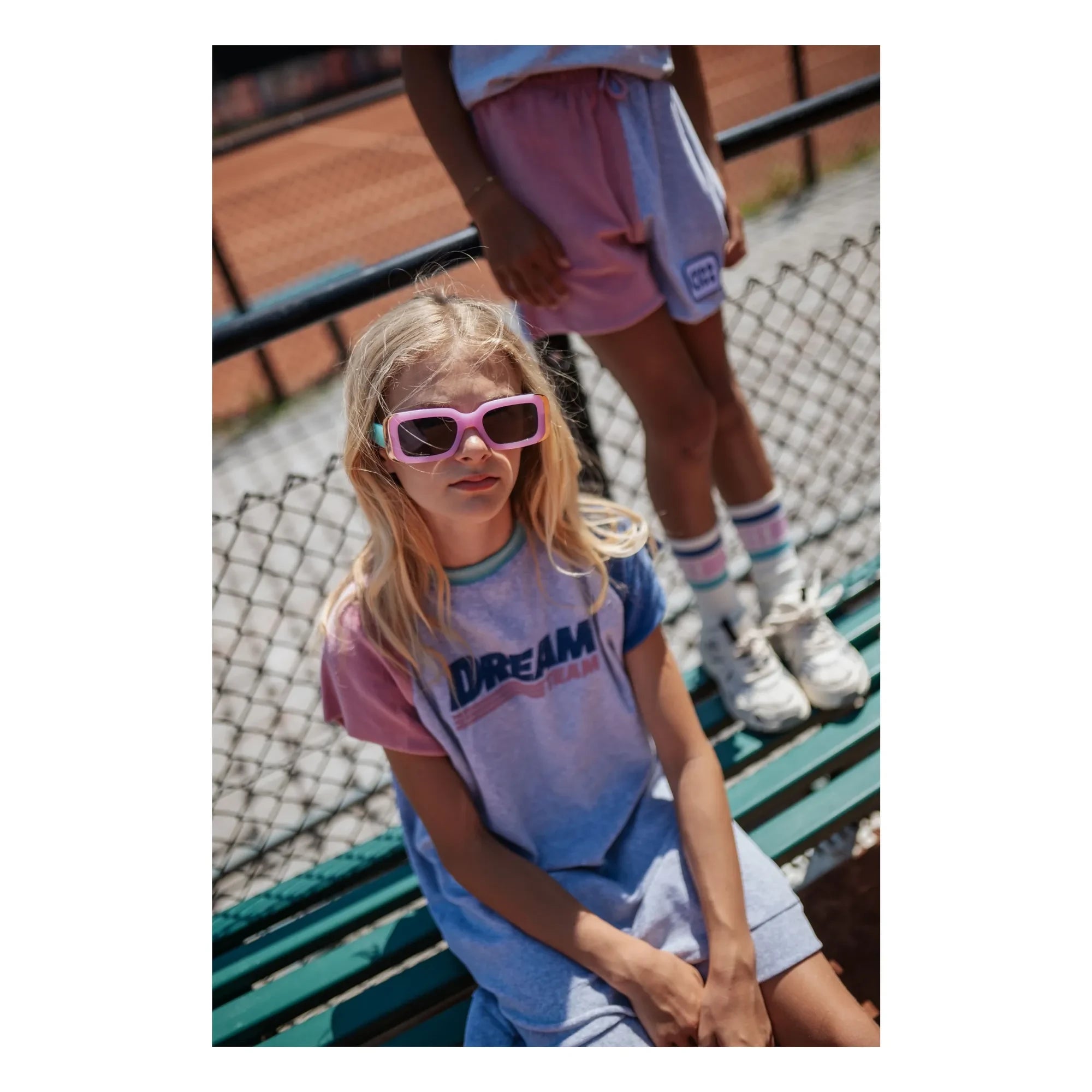 Cos I Said So - Colour-Block Dream Team Bio-Baumwollkleid | Grau-Meliert