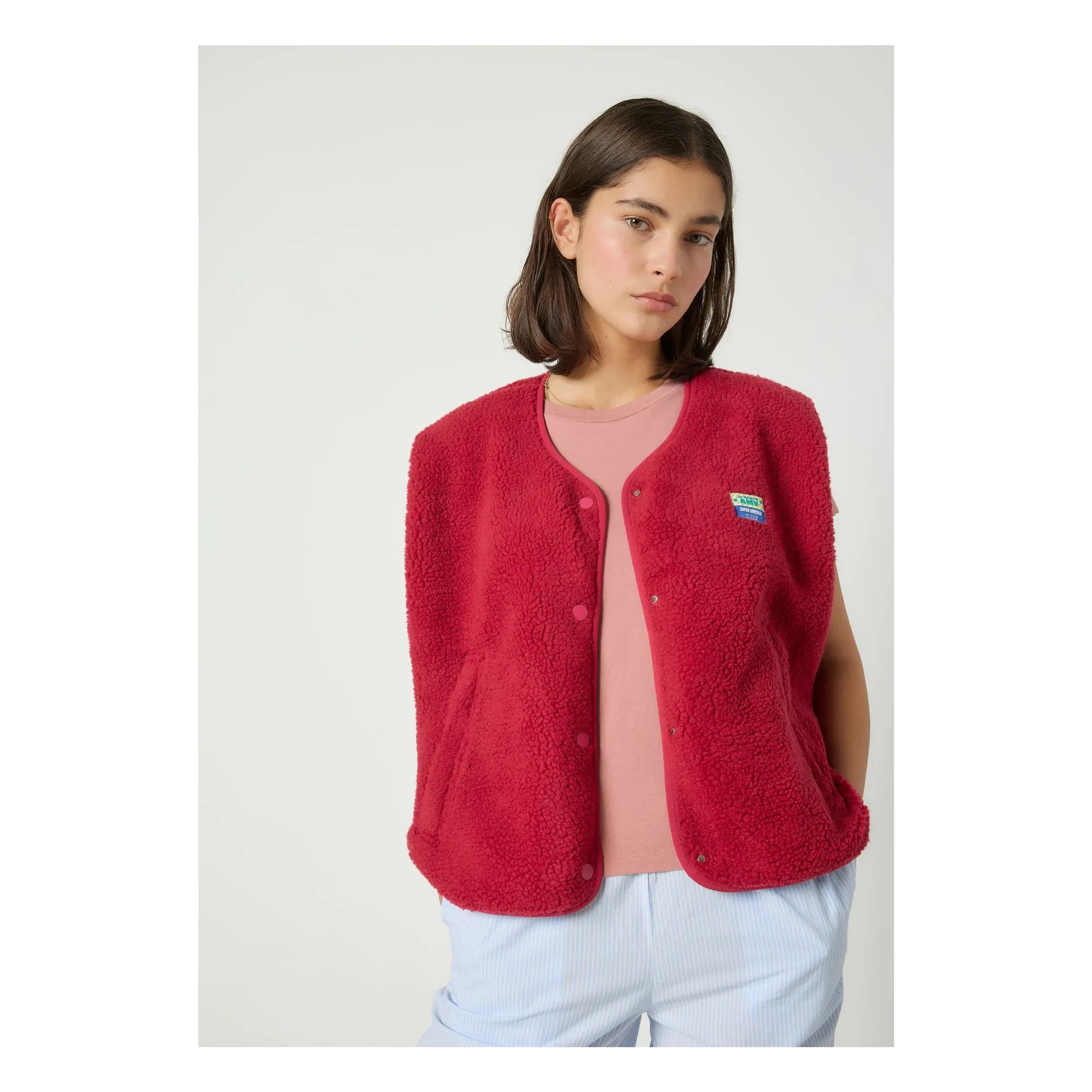 American Vintage - Hoktown Ärmellose Jacke | Magenta