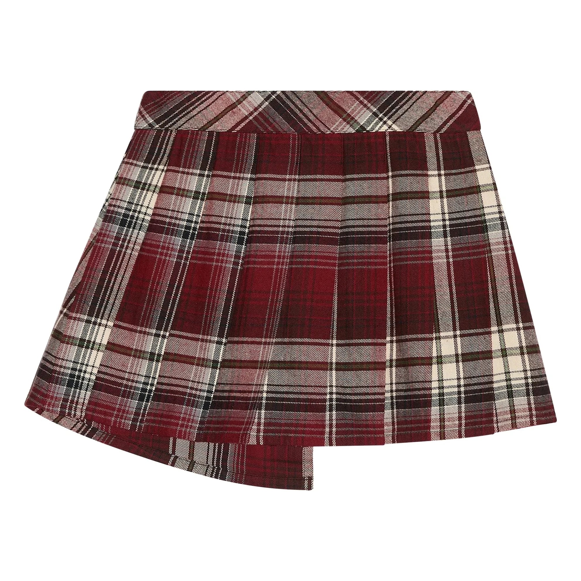 Finger in the nose - Sterling Check Asymmetrischer Rock | Aubergine