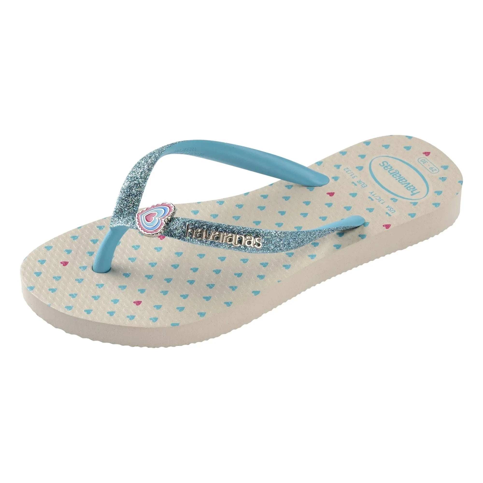 Havaianas - Glitzernde flache Zehentrenner | Beige