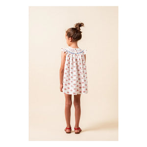 birinit - Monzón Bio-Baumwoll-Rüschenkleid | Weiß