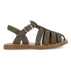 Pom d'Api - Sandalen Beach-Stitch Dad Nubuk | Khaki